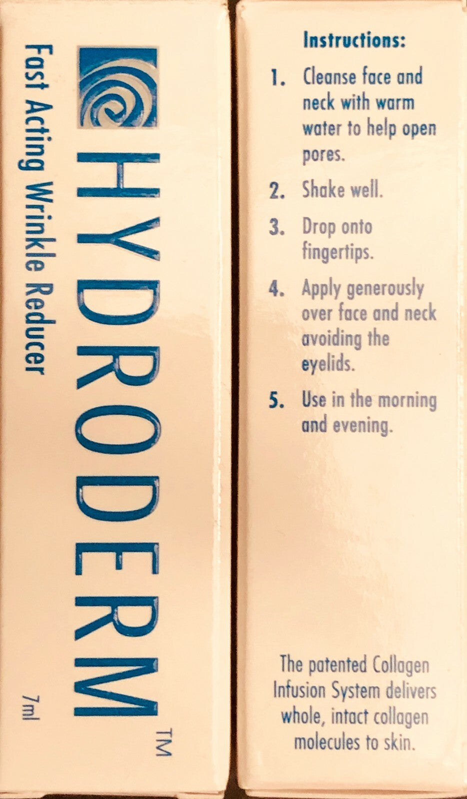 Hydroderm Face Wrinkle Reducer Serum - 2 Bottles, 7ml Anti-Aging Serum USA