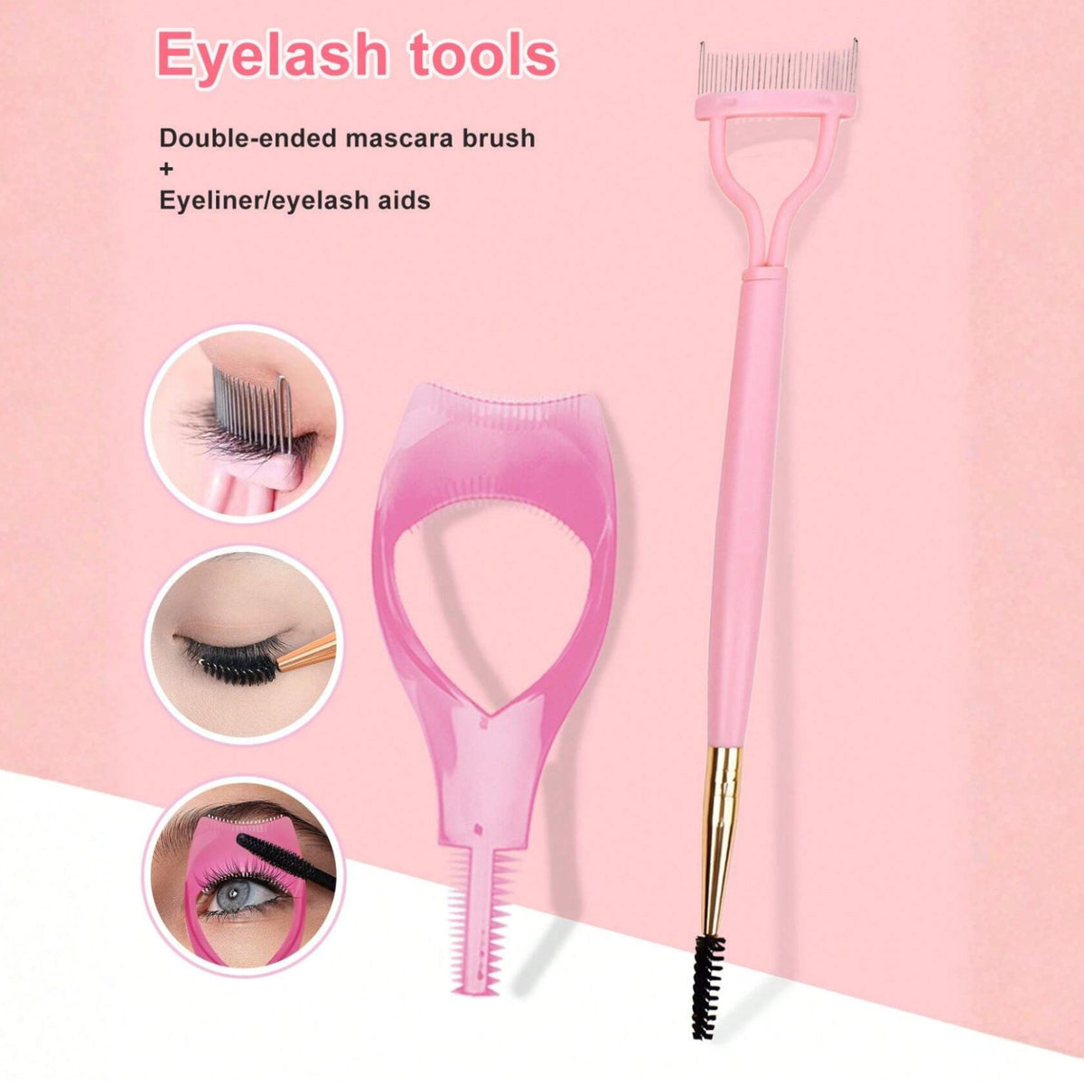 Mascara Shield & Lash Comb Set - Eyelash Application & Makeup Tools