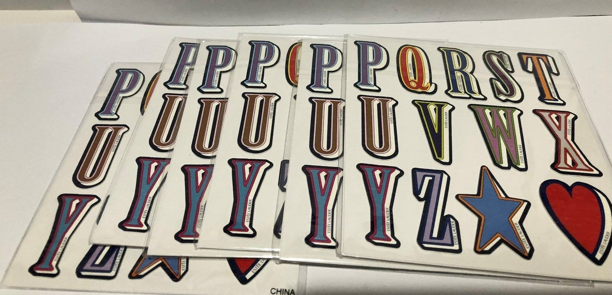 Alphabet Letter Sticker Monogram Kit - 6 Pack for Crafts & Decor
