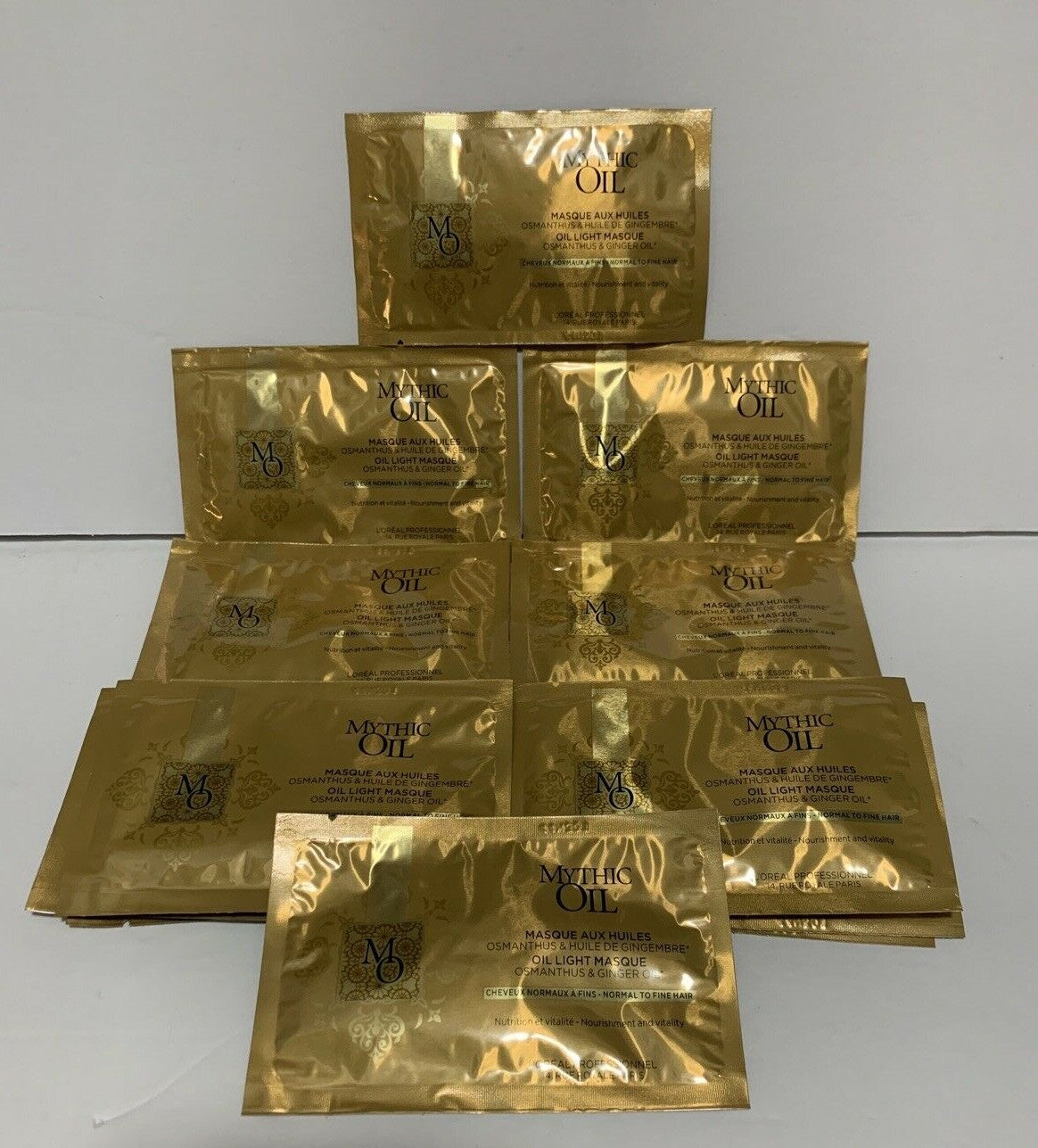L'Oréal Mythic Oil Hair Mask Light Oil Infused 0.51 oz Sample Pack of 12