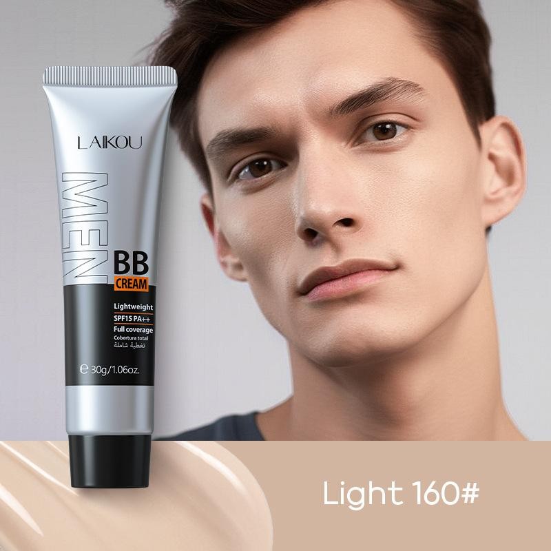 Men's Full Coverage Waterproof BB Cream Concealer with SPF 15 - Natural Tone