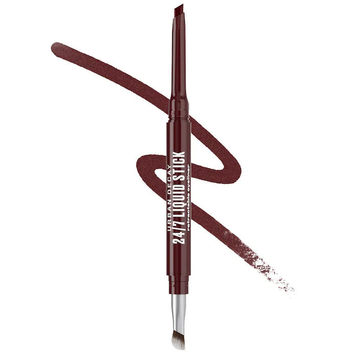 Waterproof Liquid Retractable Eyeliner with Brush - 6 Shades for Precise, Long-Lasting Makeup