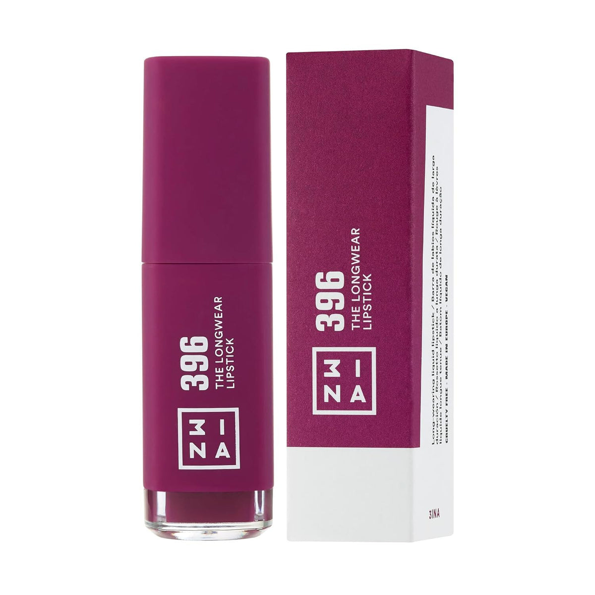 Longwear Liquid Lipstick #396 Dark Purple 7ml - Cruelty Free