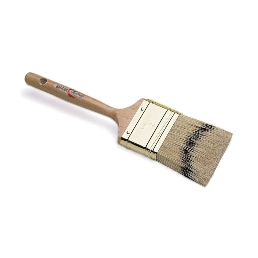 Premium Badger Paint Brush - 2.5 Inch Handformed Chisel Edge for Painting & Staining