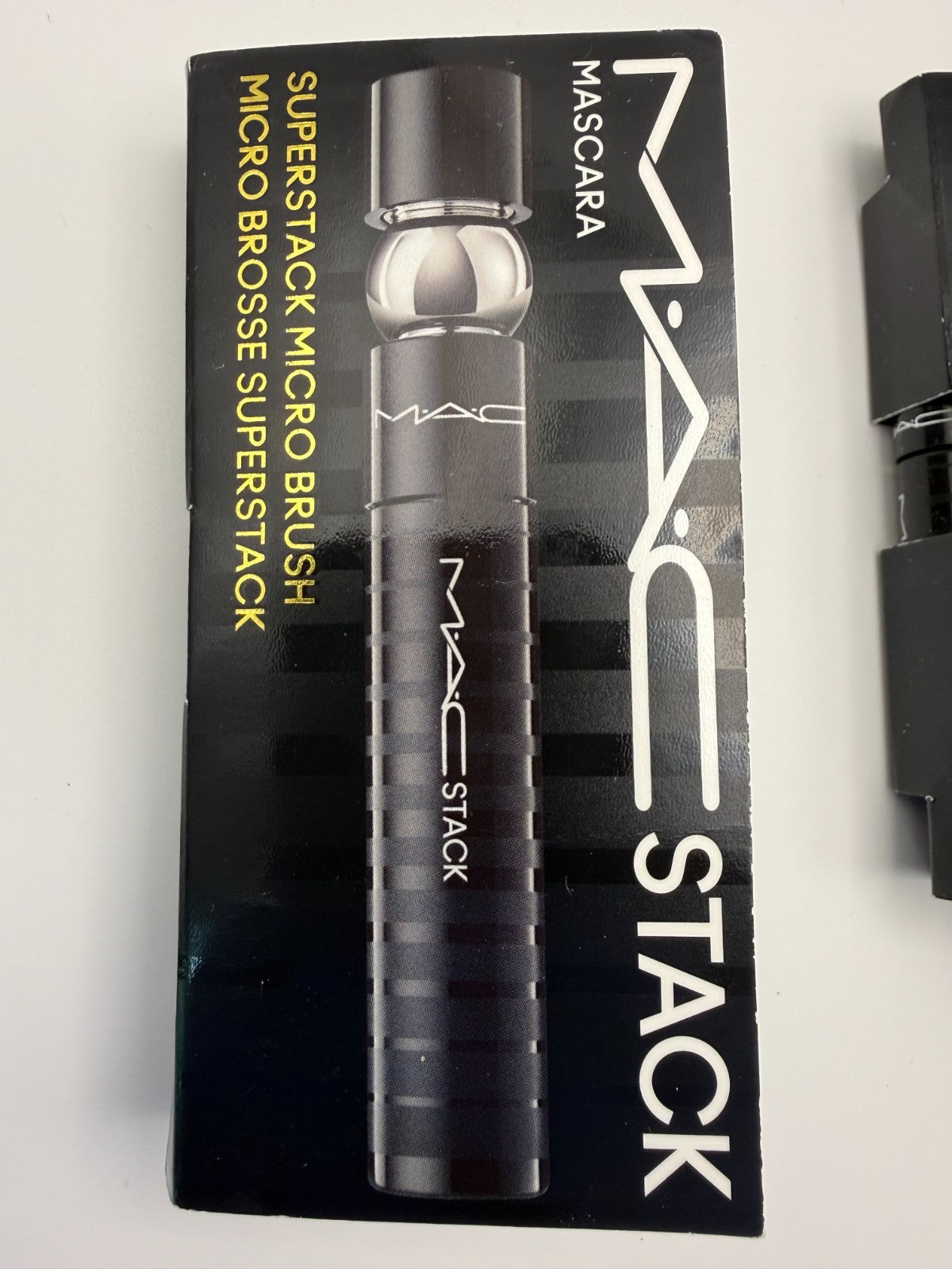 Lot of 3 MAC MACStack Mascara - Black, Micro & Mega Brushes, 0.1oz Each