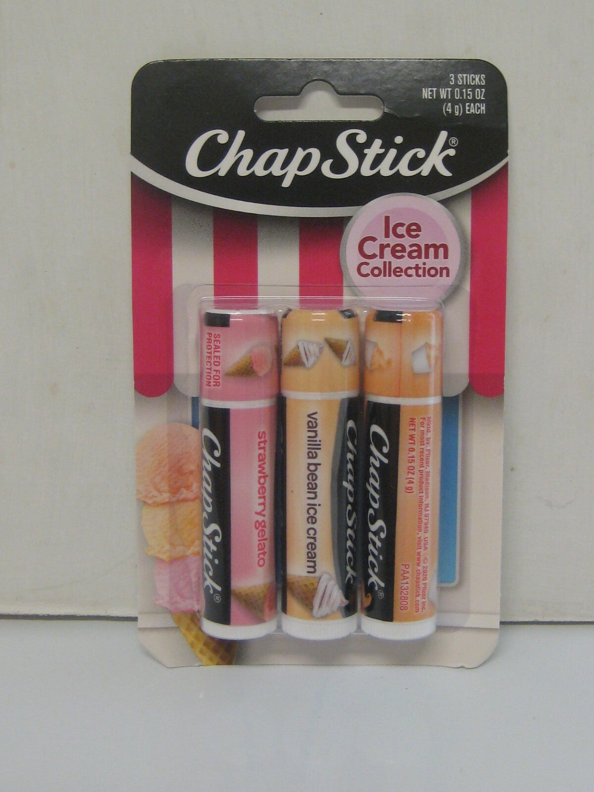 Ice Cream Collection - 3 Flavors: Strawberry Gelato, Vanilla Bean, Orange Sherbet