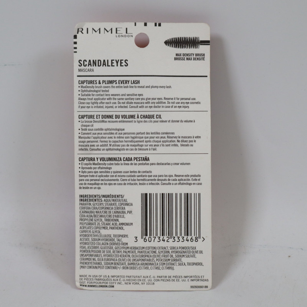 2 Pack Smudge-Proof Black Mascara - Rimmel London Scandaleyes 003