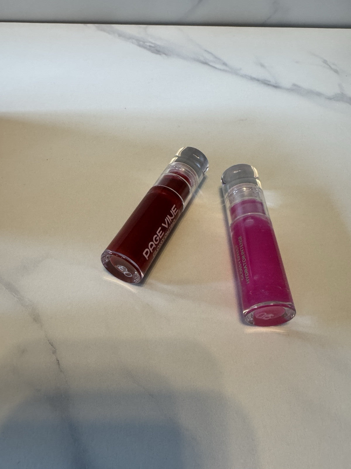 Lip Gloss Set of 6 Colors - Pink, Red, Nude, Mauve, Clear - 6.5mL Each