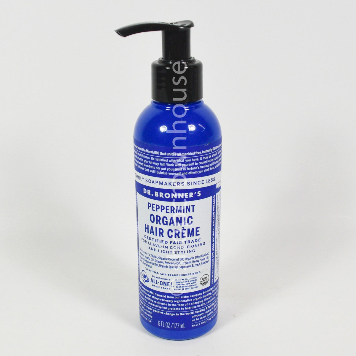 Organic Leave-In Hair Cream with Peppermint - 6 fl oz, Pack of 2