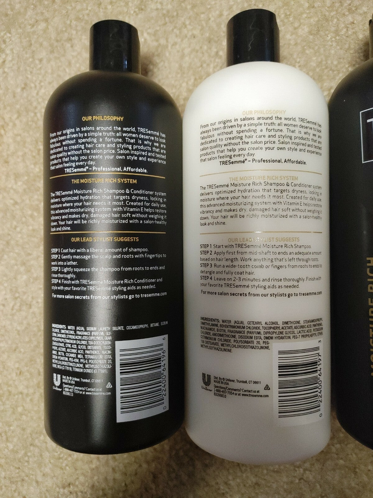 Moisturizing Shampoo & Conditioner Set for Dry Damaged Hair 32oz - Pack of 4