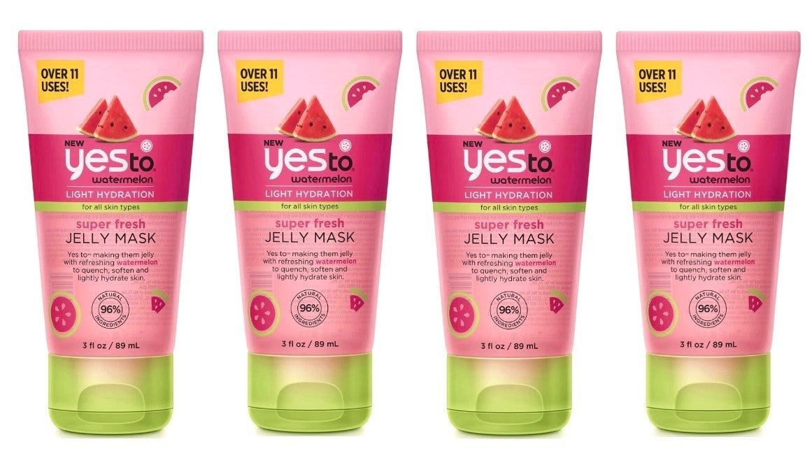 Watermelon Jelly Mask 4-Pack - Hydrating Face Mask