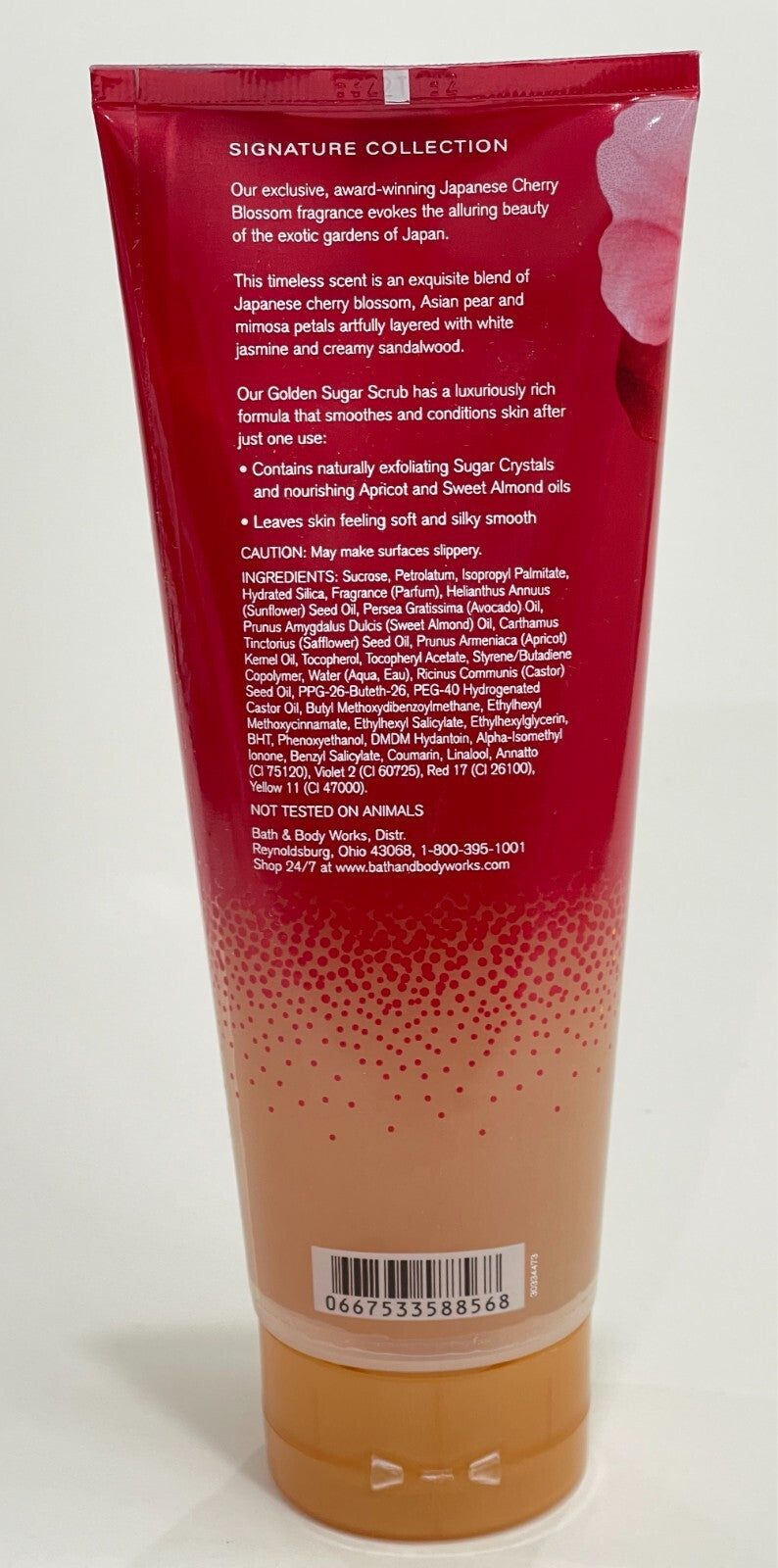 Bath & Body Works Japanese Cherry Blossom Golden Sugar Scrub 8 fl oz