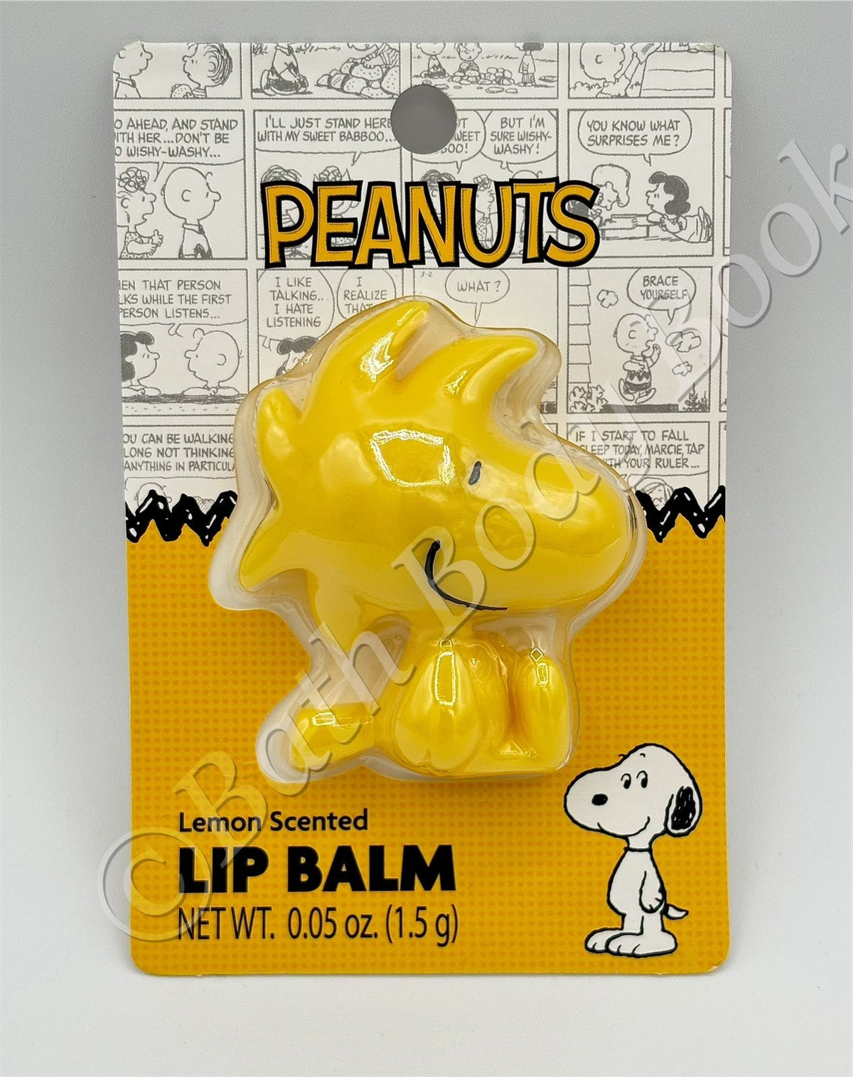 Peanuts Woodchuck Lemon Scented Lip Balm 0.05 oz - Sealed, New
