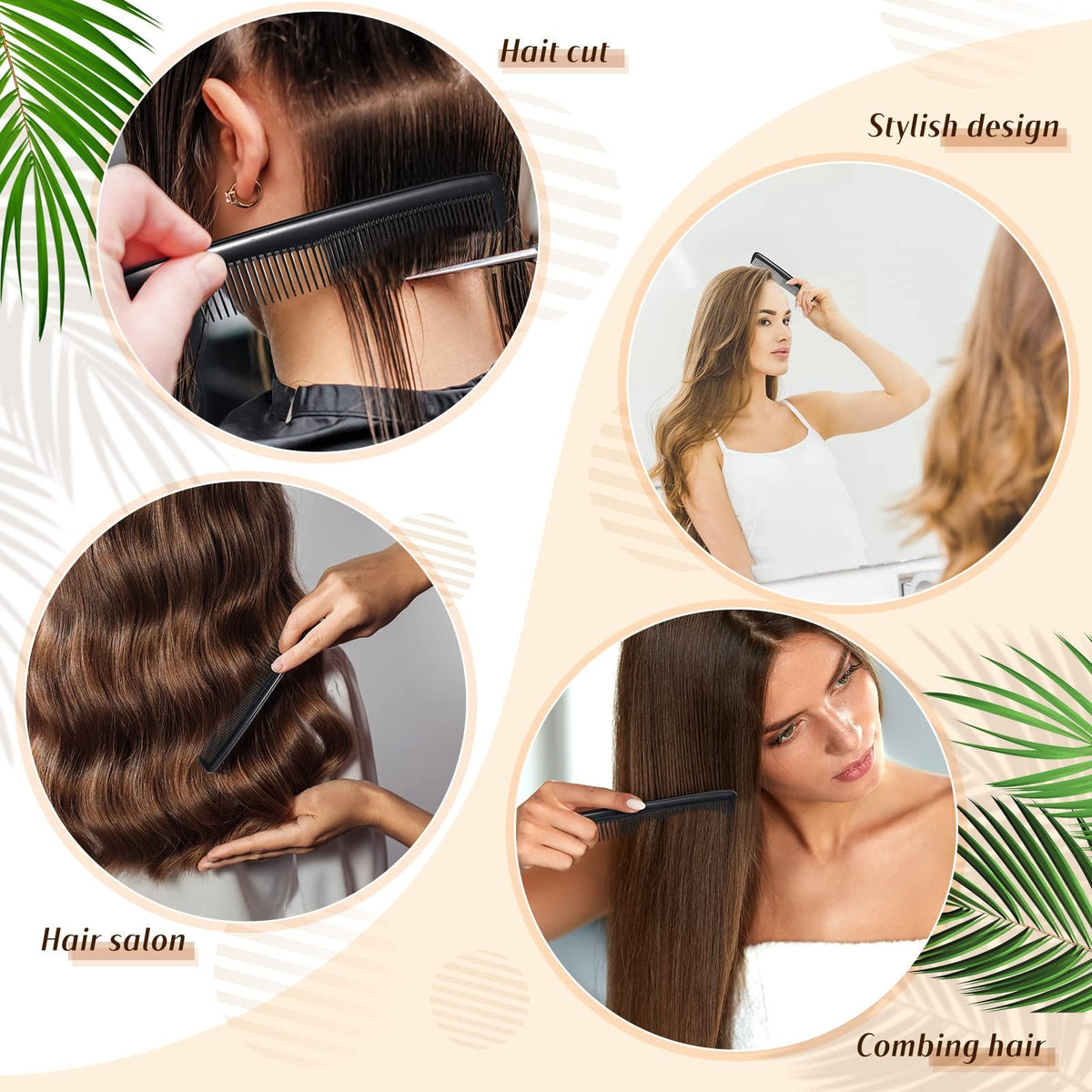 50 Pack Pocket Combs for Men and Women - 5 Inch Hair & Beard Styling
