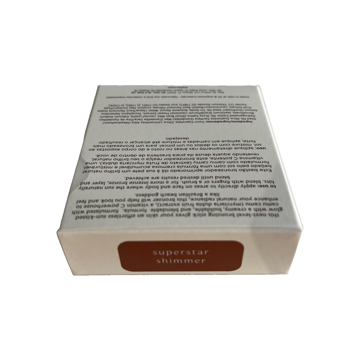 Cream Stick Bronzer with Camu Camu & Shimmer for Face & Body - Sun-Kissed Glow