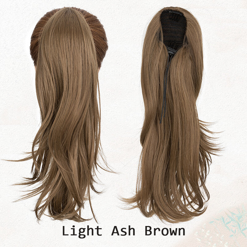 Long Wavy Clip-In Ponytail Hair Extension - Thick Natural Look