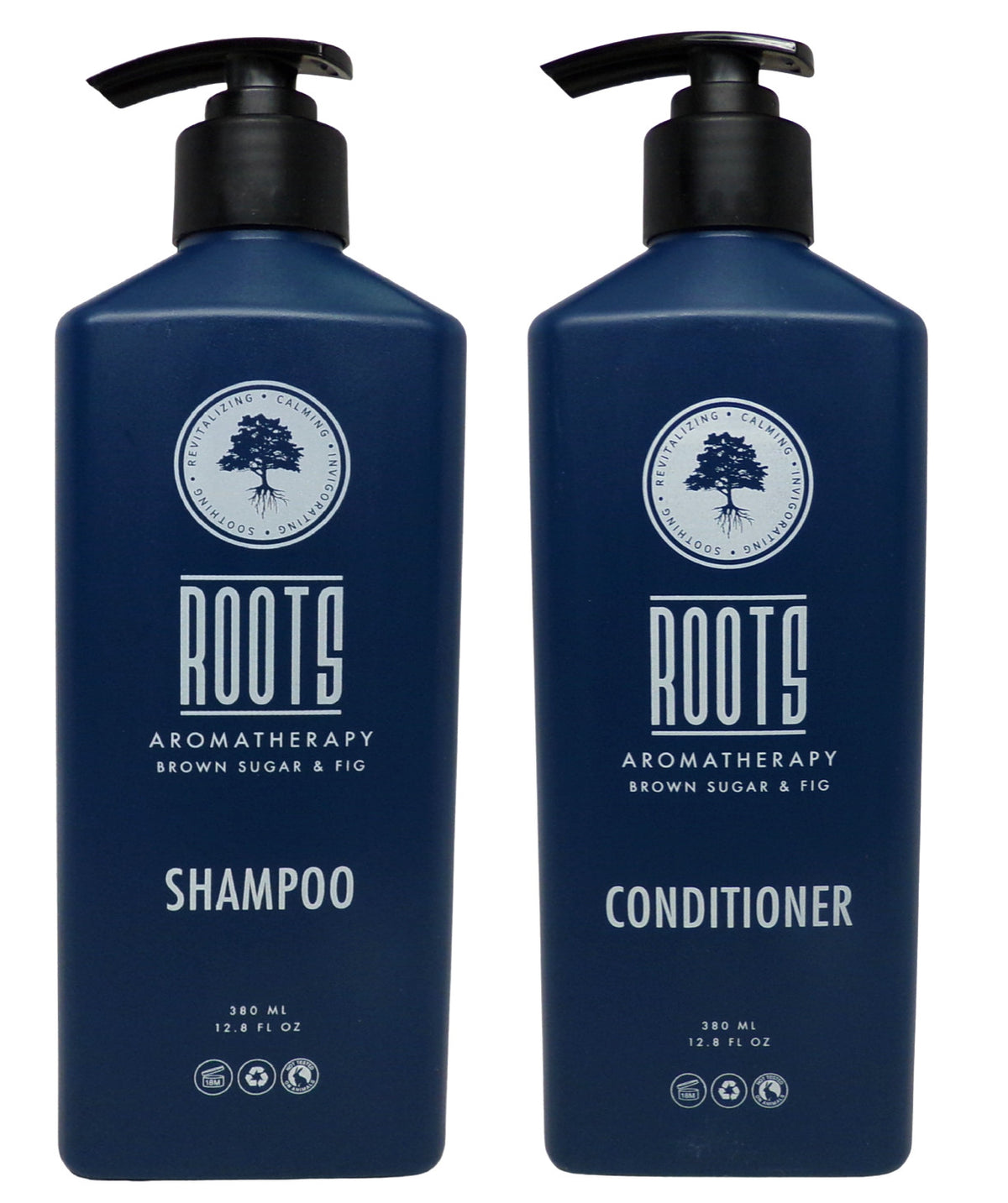 Aromatherapy Shampoo & Conditioner Set - Brown Sugar & Fig, 12.8 oz Each