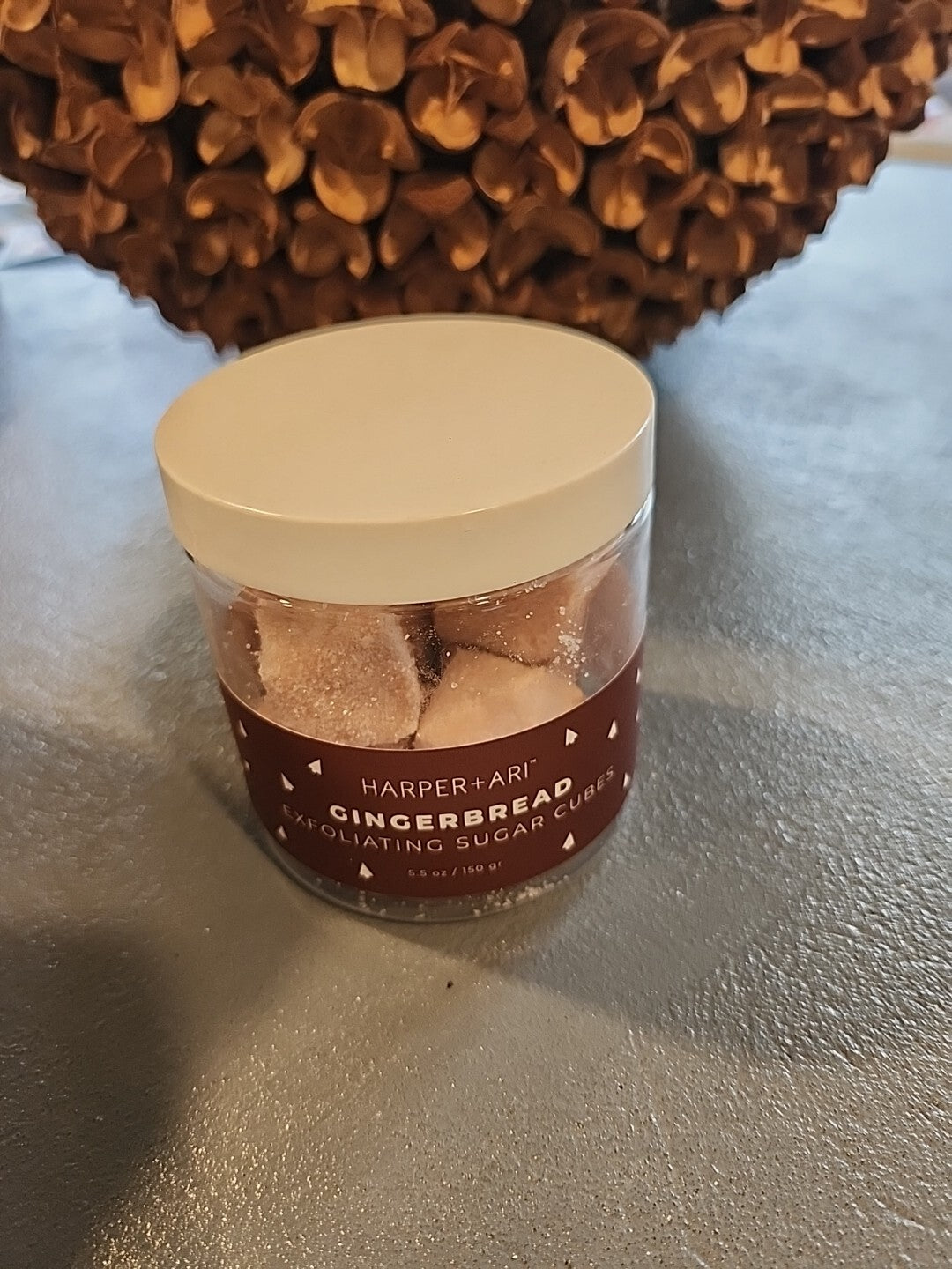 Harper + Ari Gingerbread Exfoliating Sugar Cubes, 5.5 oz New