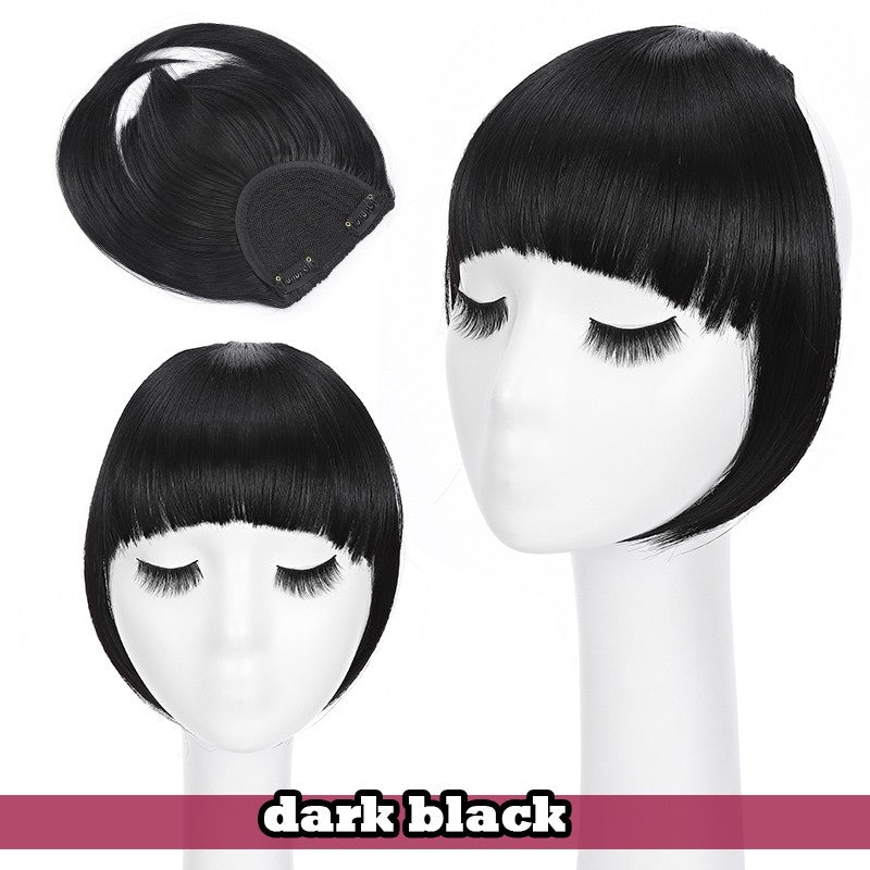 Women Braid Headband Topper with Bangs - Instant Hair Fringes & Hairbands