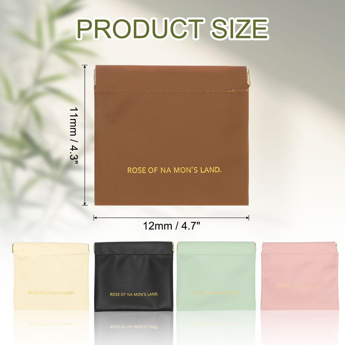 Mini Makeup Bags Set - 4 Small Self-Closing Cosmetic Pouches for Purse