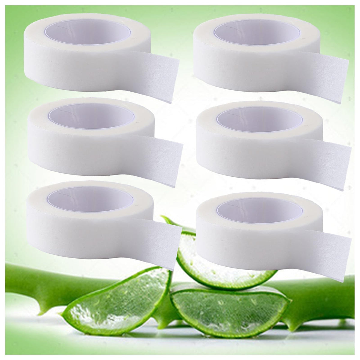 Aloe Vera Makeup Tape 0.48in x 30ft - Skin-Friendly Eyelash & Beauty Adhesive