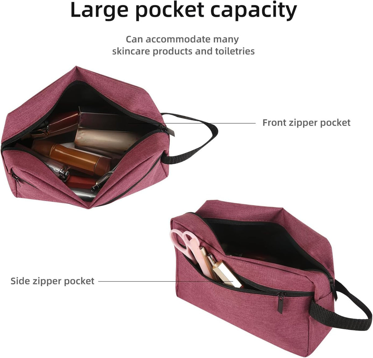 Travel Toiletry Bag for Women Men Hanging Cosmetic Organizer Waterproof