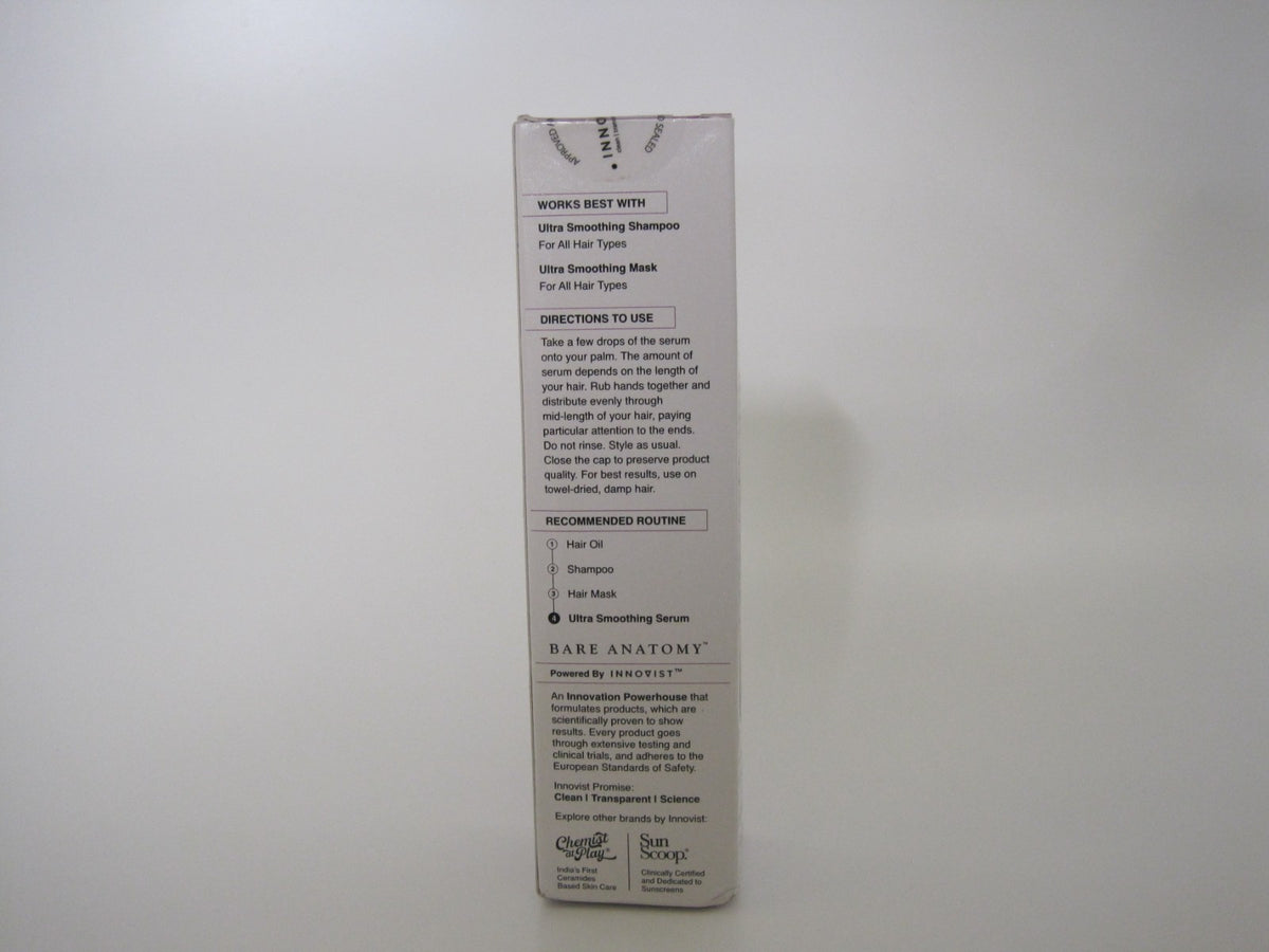 Bare Anatomy Expert Ultra Smoothing Hair Serum 3.38 Oz - Smoothing & Frizz Control