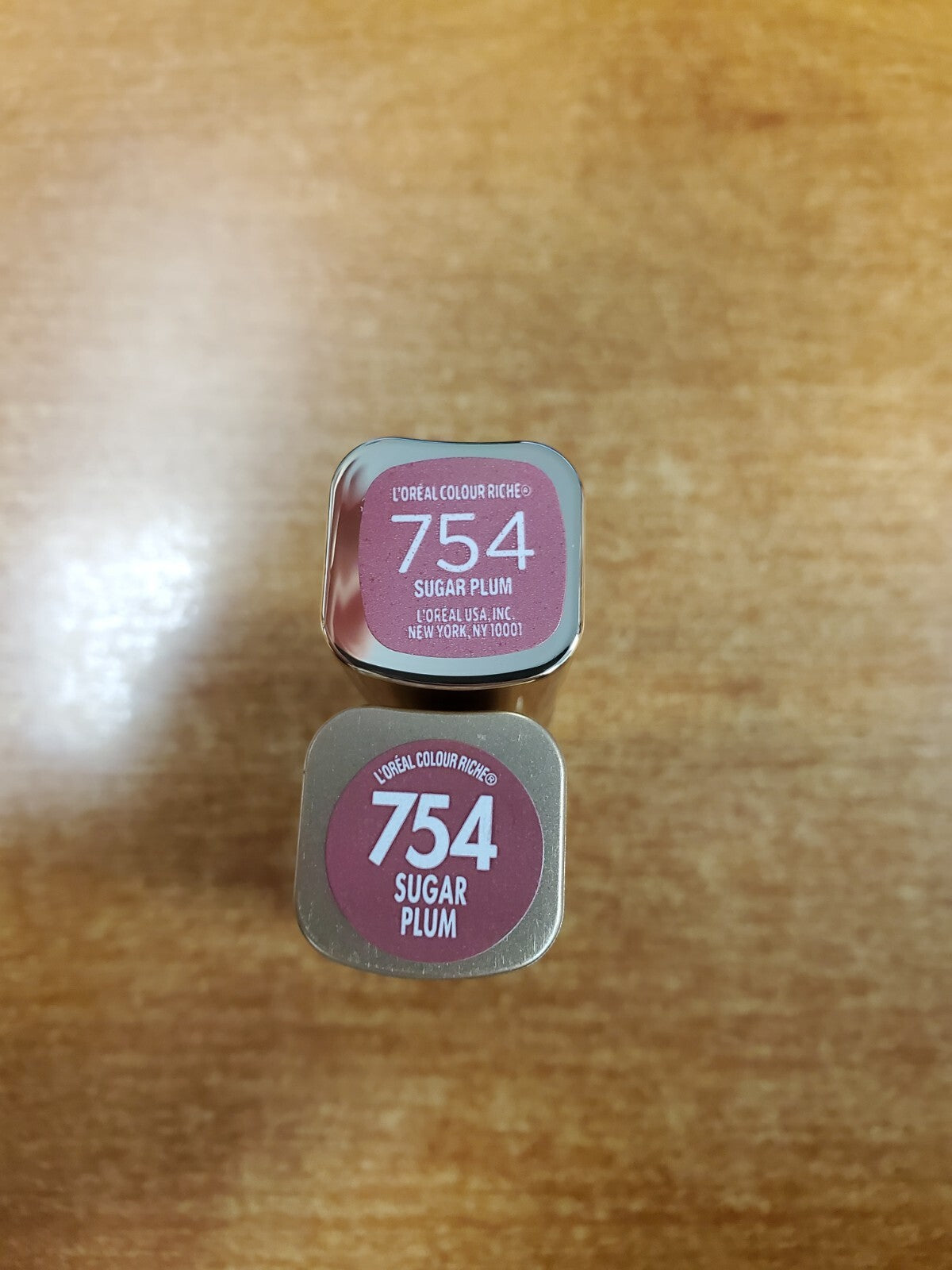 2 Pack Satin Lipstick - Colour Riche #754 Sugar Plum, Moisturizing & Smudge-Proof
