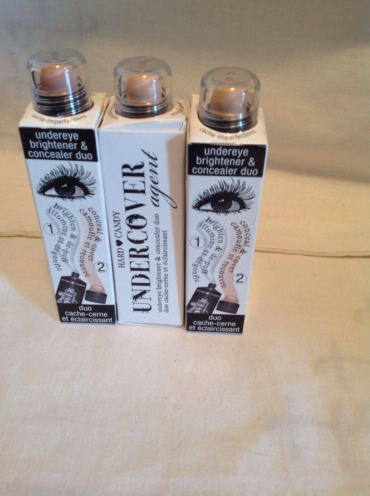 Undereye Brightener and Concealer Duo - 2-in-1 Makeup Set, Multiple Shades