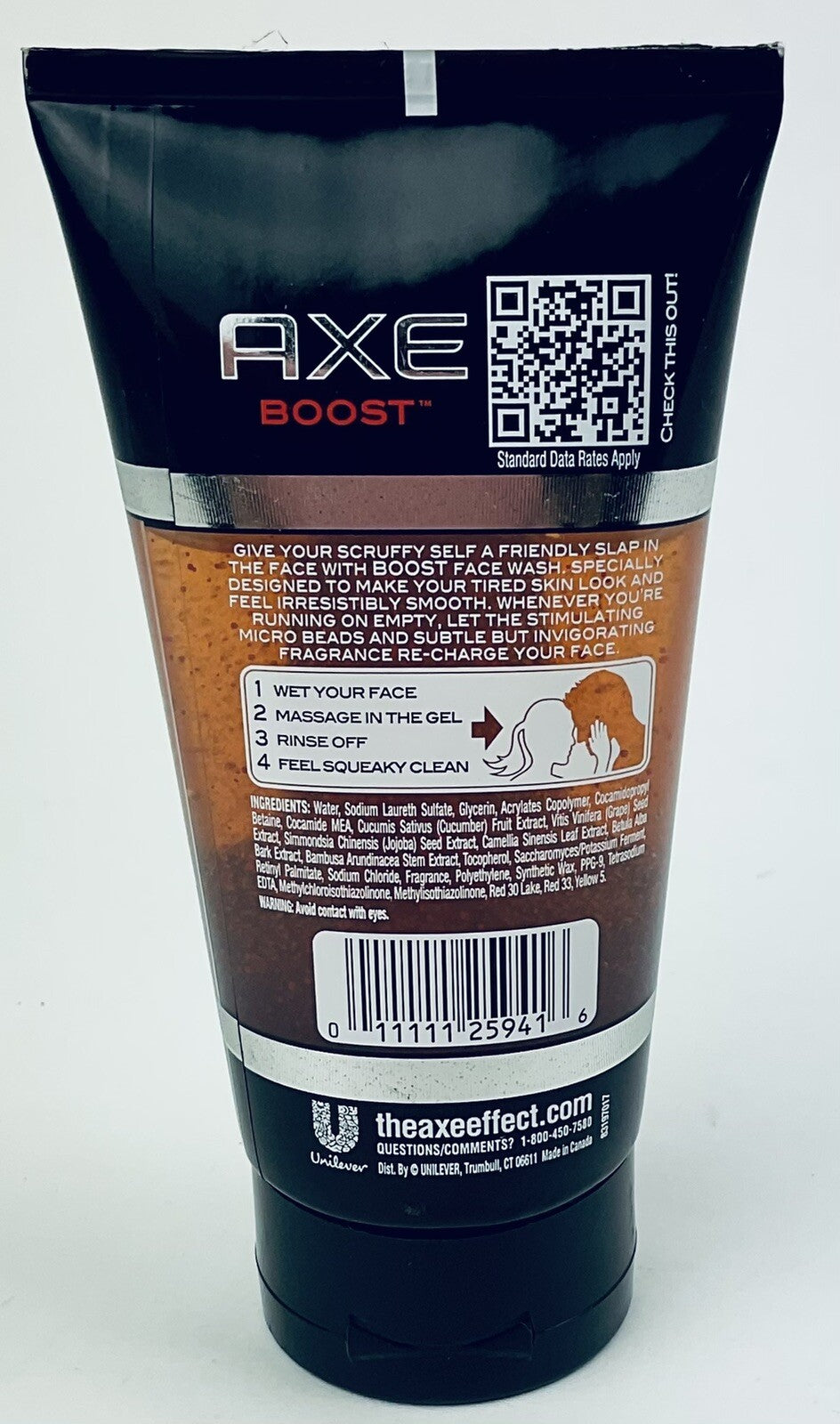 Axe BOOST Face Wash 5 fl oz for Smooth Skin Deep Cleansing