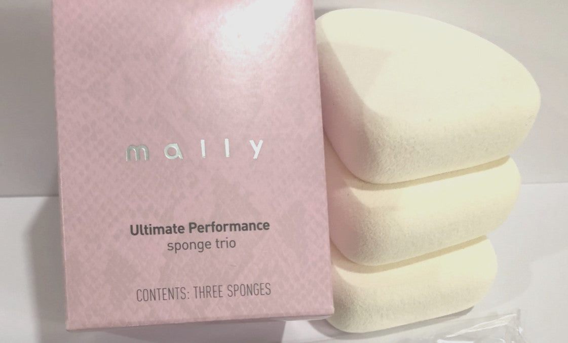 Mally Sponge Applicators 3 Pack - Makeup Sponges for Cosmetics