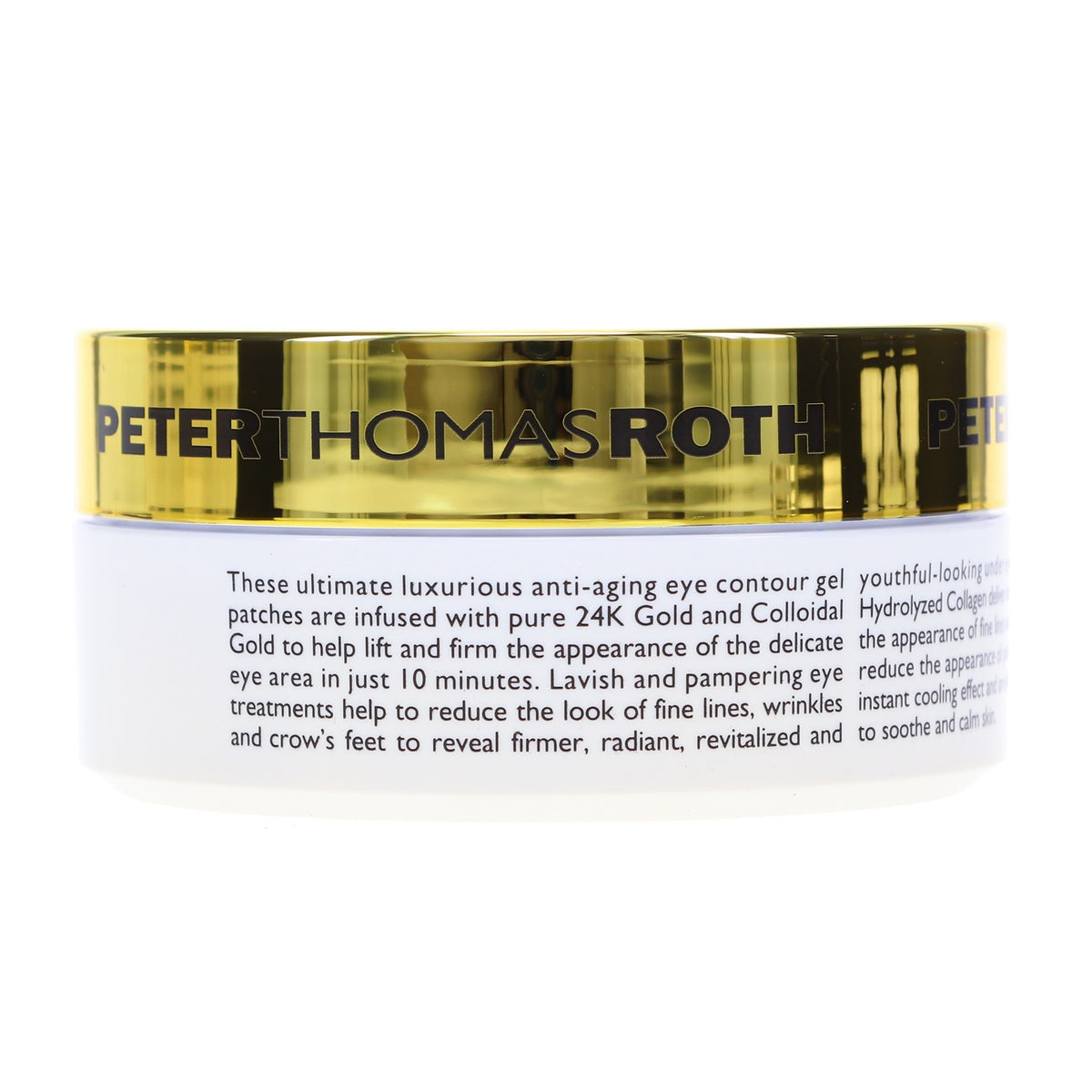 Anti-Aging Eye Patches with Gold & Caffeine - Hydrating, Firming, 60 pcs