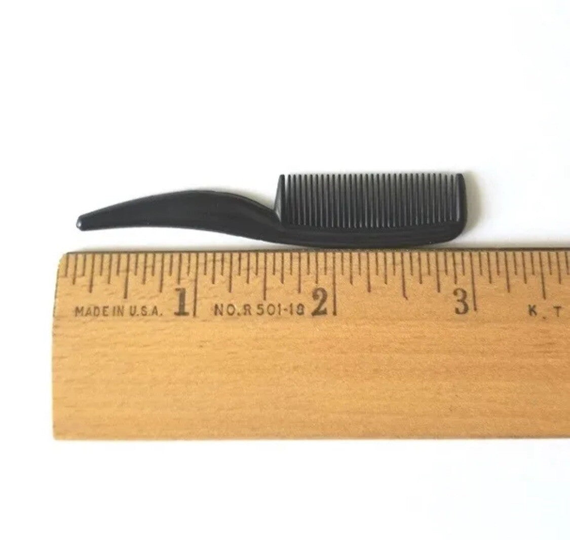 Mini Anti-Static Beard & Eyebrow Comb Set of 4 - Travel Pocket Grooming Tools