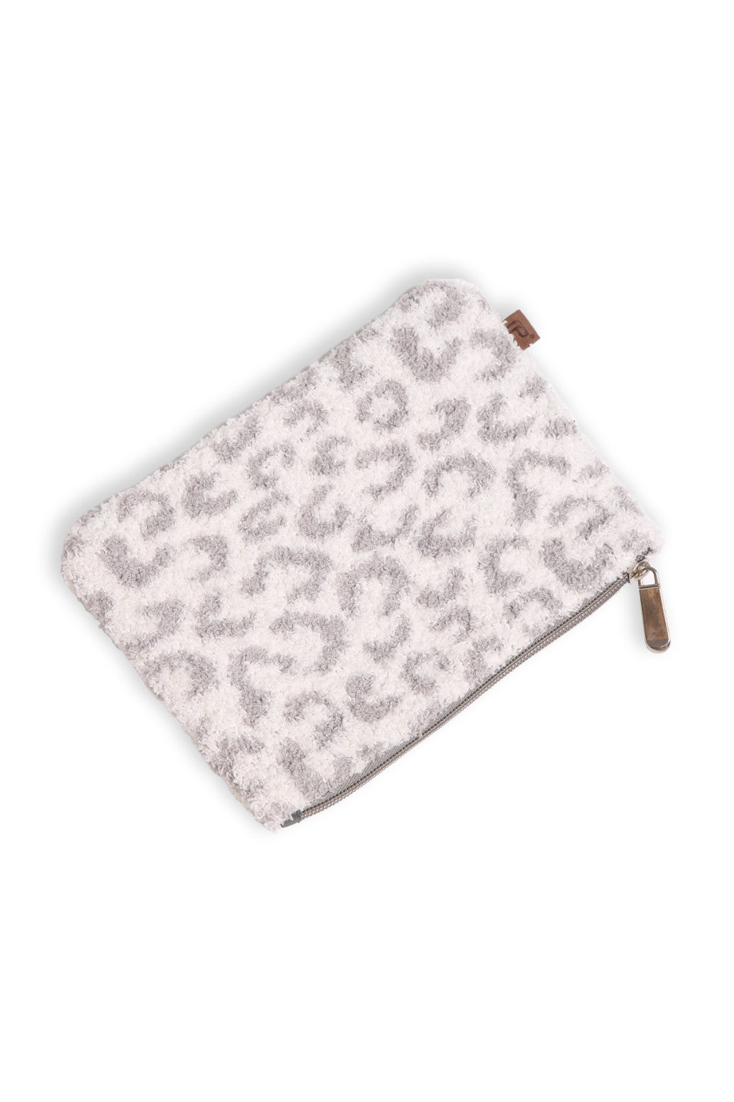 Leopard Pattern Travel Pouch with Zipper Closure - Small Cosmetic & Organizer Bag