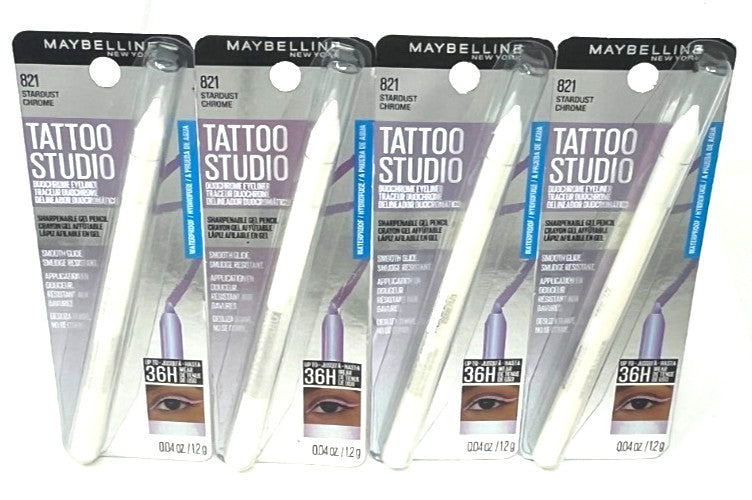Maybelline Duochrome Eyeliner Set - 4 Sealed Stardust Chrome Pencils