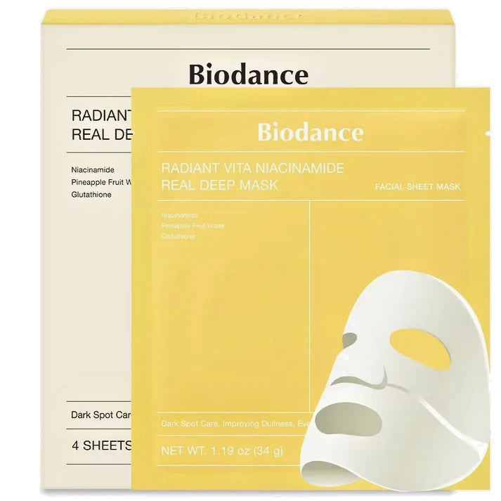 Niacinamide Hydrogel Face Mask Pack - Dark Spot Brightening, 34g x 4