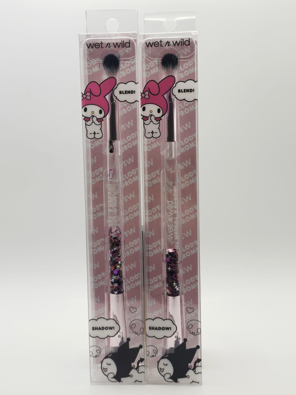Limited Edition My Melody & Kuromi Makeup Brush Set - Shadow & Blend Tools