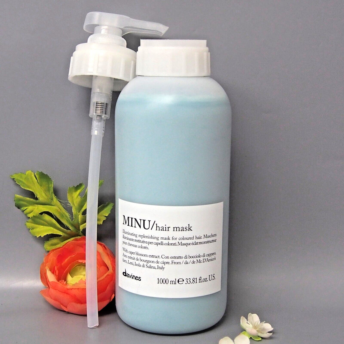 Davines Minu Hair Mask with Pump 1L / 33.8oz - Nourishing Hair Treatment