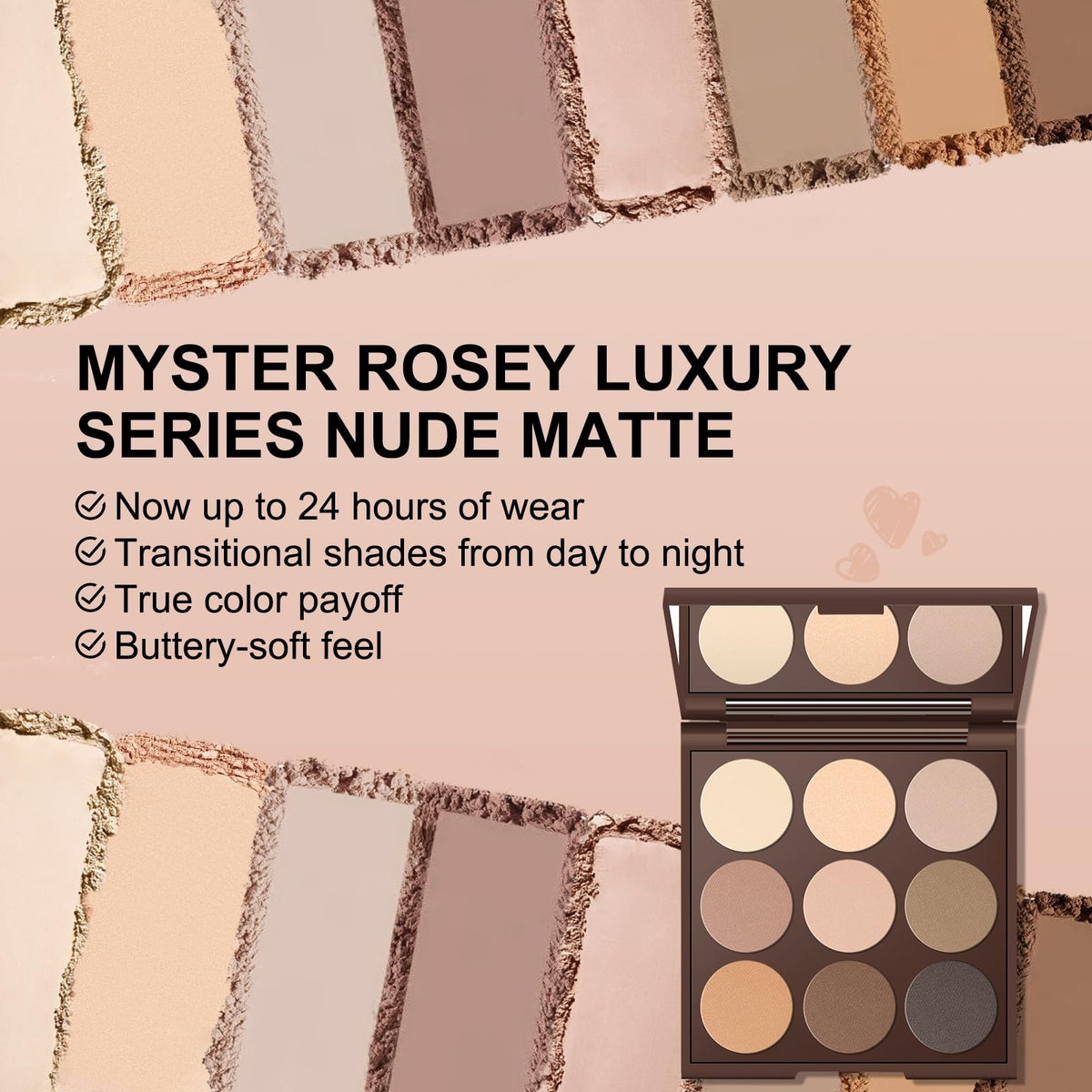 Neutral Eyeshadow Palette - Matte Nude Makeup for Natural Looks
