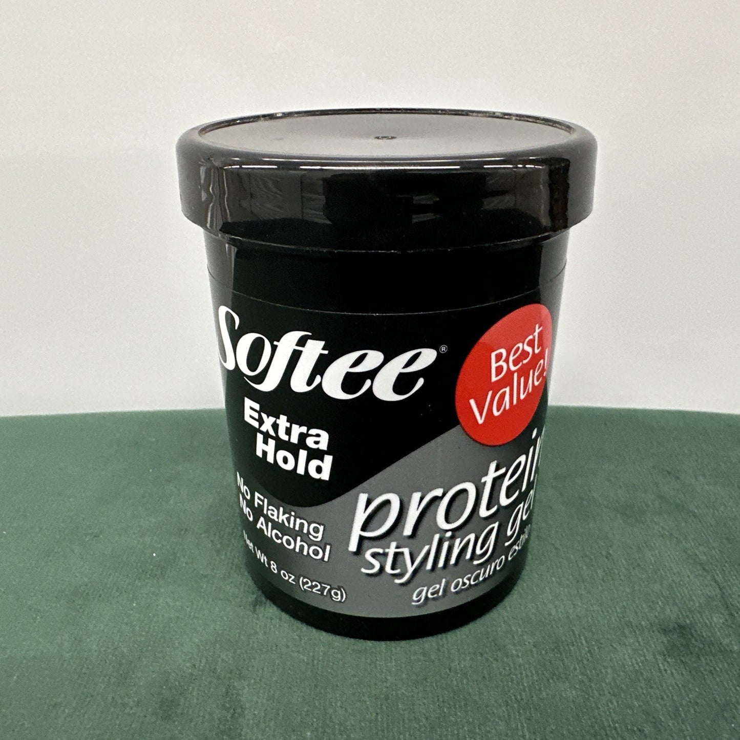 Extra Hold Protein Styling Gel - No Flaking, Alcohol-Free, 8oz