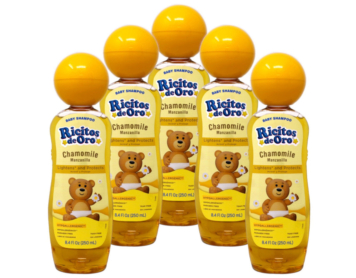 Baby Shampoo with Chamomile - Hypoallergenic Tear-Free Gentle Care 8.4 Fl Oz (5 Pack)