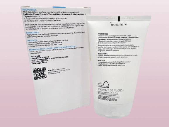 LA ROCHE POSAY TOLERIANE DOUBLE REPAIR FACE MOISTURIZER 3.38 OZ EXP: