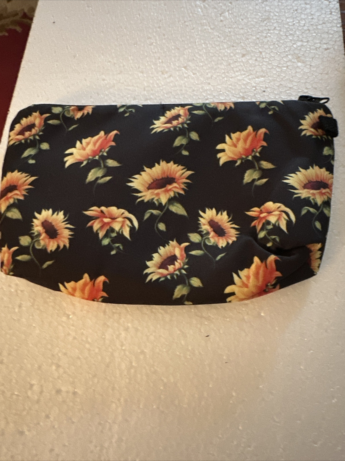 Colorful Sunflower Makeup Bag - Cute Floral Cosmetic Pouch