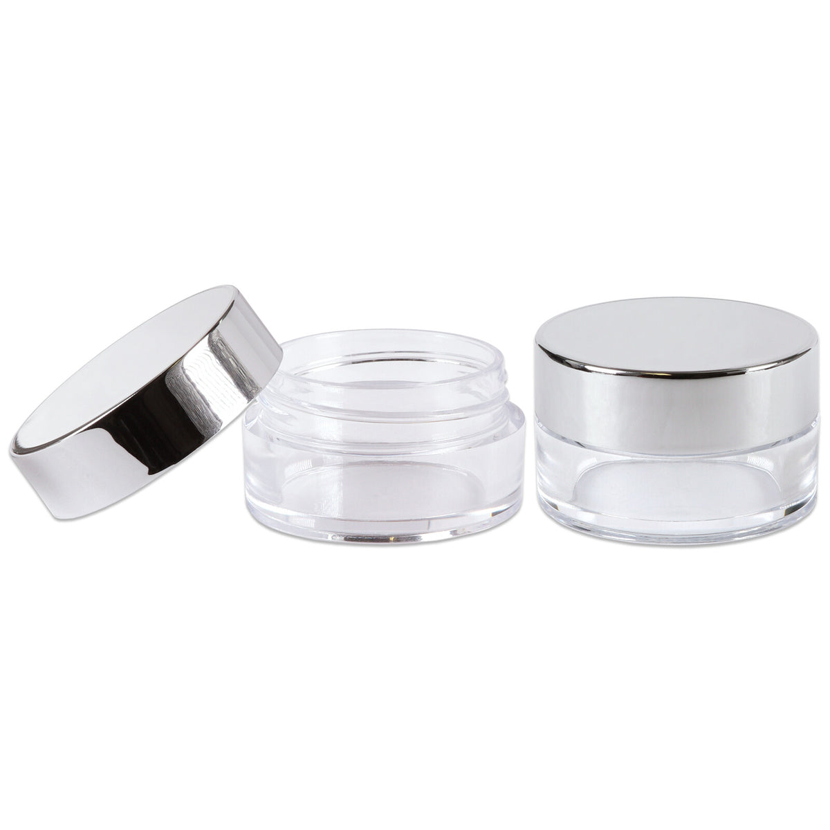 High Quality Acrylic Sample Jars Set - BPA Free, 5g/5ml, 50 Count