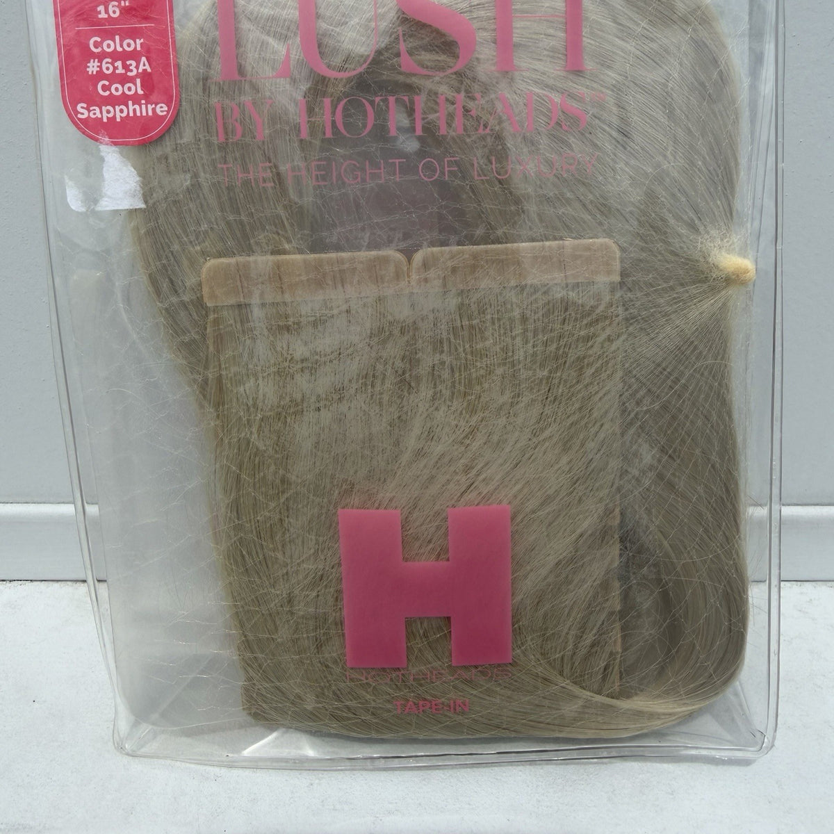 Tape-In Hair Extensions 16” Blonde #613A - 20 Pieces Virgin Remy European Human Hair
