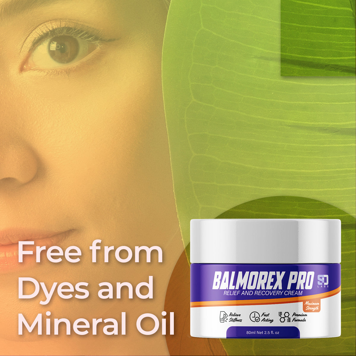 Relief and Recovery Cream - 2.5 oz Moisturizing Skin Care