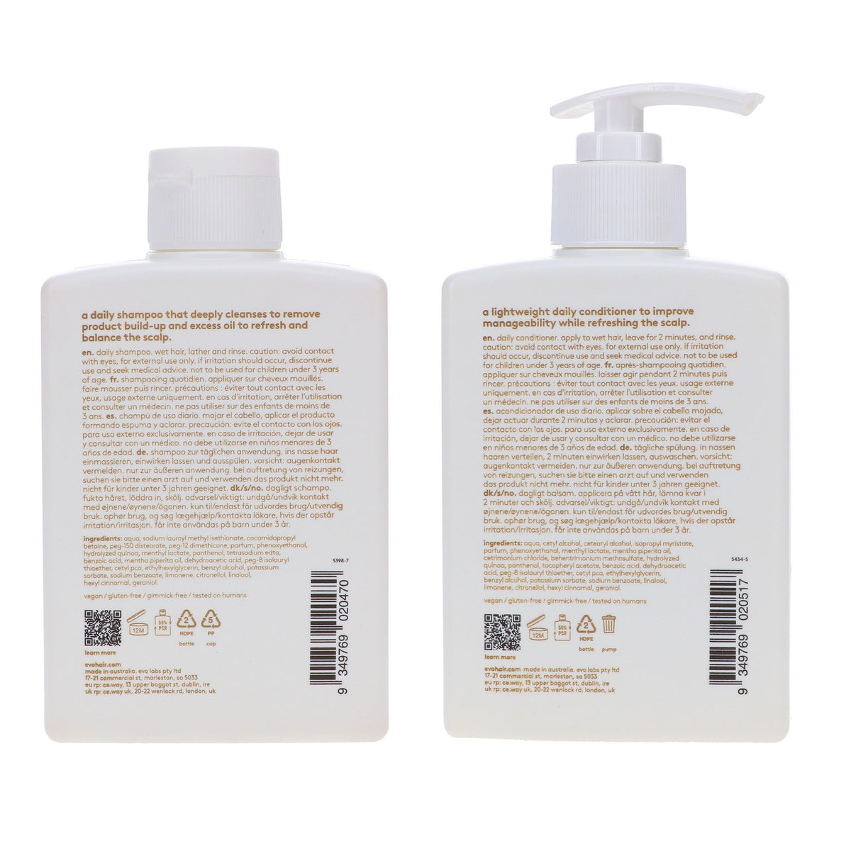 Normal Persons Daily Shampoo & Conditioner Set - Sulfate-Free, 10.1 oz