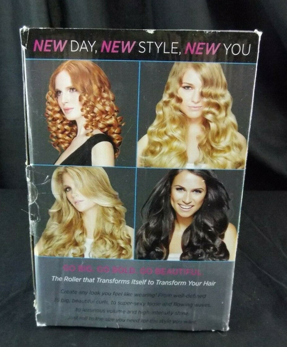 Adjustable Curling Roller Set with 8 Heated Silicone Rollers & Clips