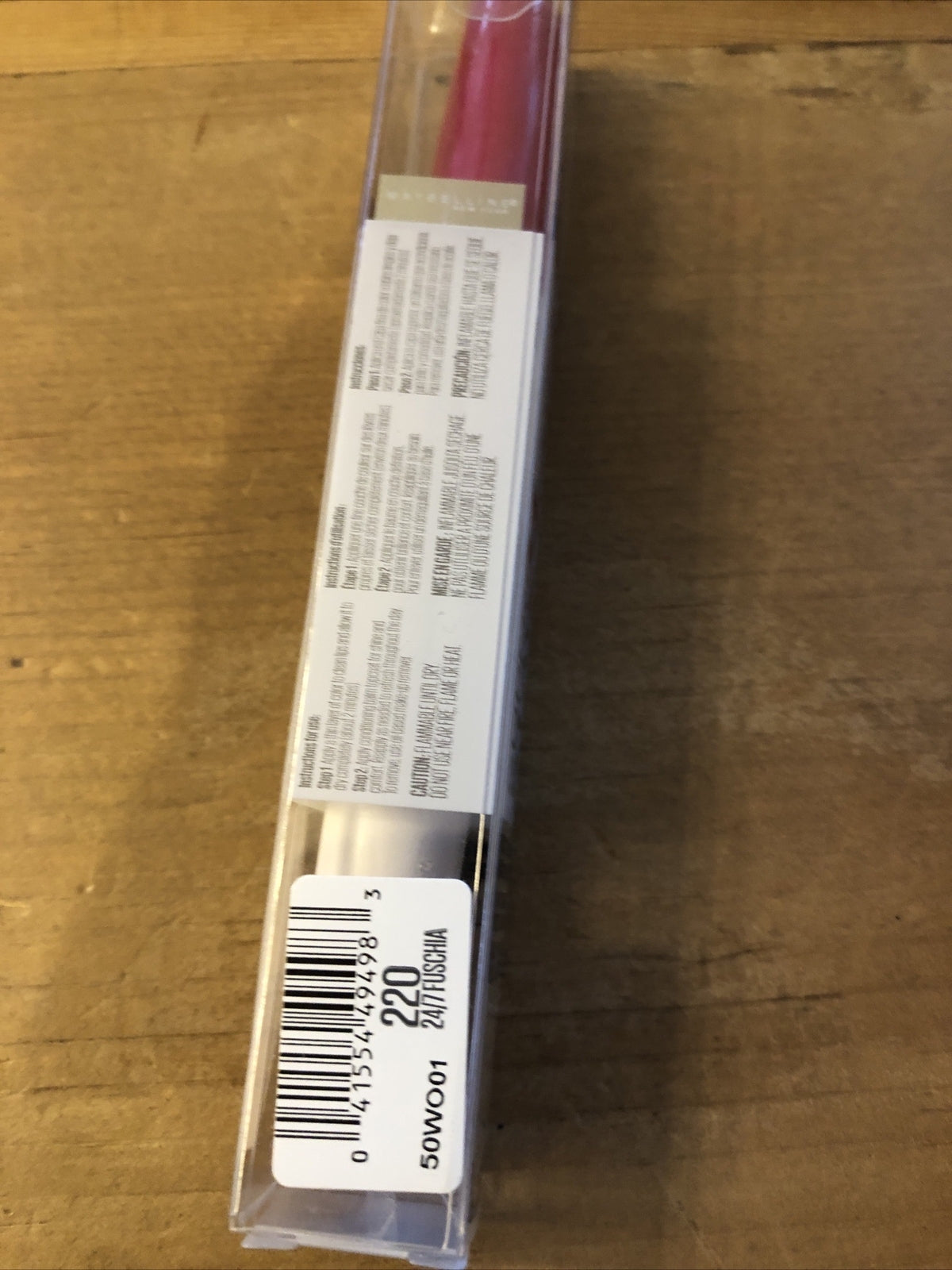 Long-Lasting Lipstick 220 Fuchsia - Micro Flex Technology, 24/7 Wear
