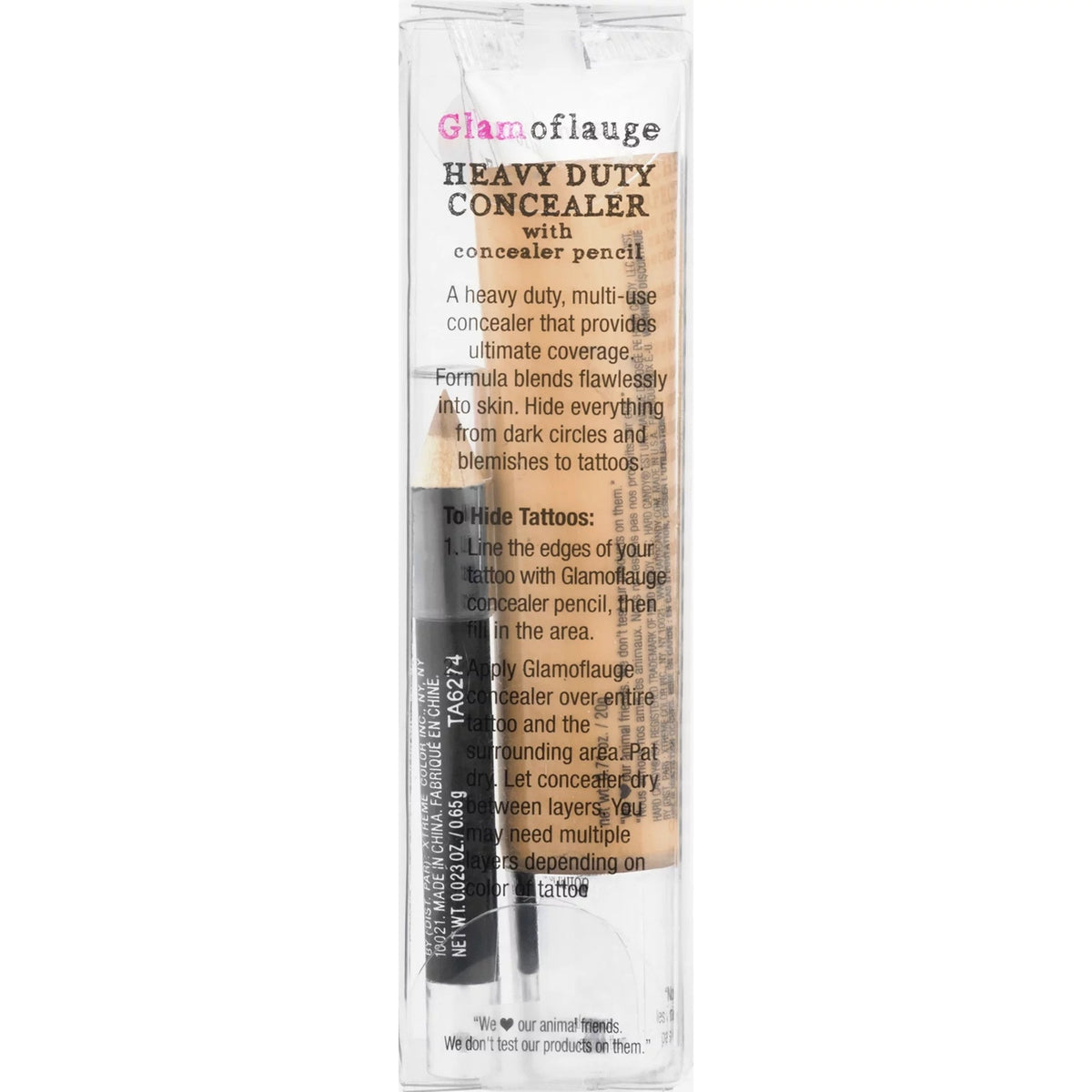 Heavy Duty Concealer Set with Precision Pencil - 2 Pack, 15 Shades